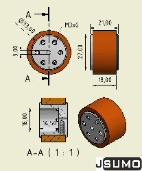 SLT20 Aluminum - Silicone Wheel Set (33mmx20mm - Pair) - Thumbnail