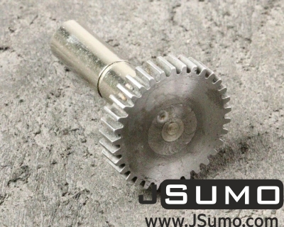Jsumo - Steel Gear with Shaft (0.6 Module 34T) Ø5mm (1)