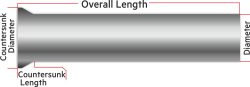 Processed Steel Shaft Ø4mm Diameter 81mm Length - Thumbnail