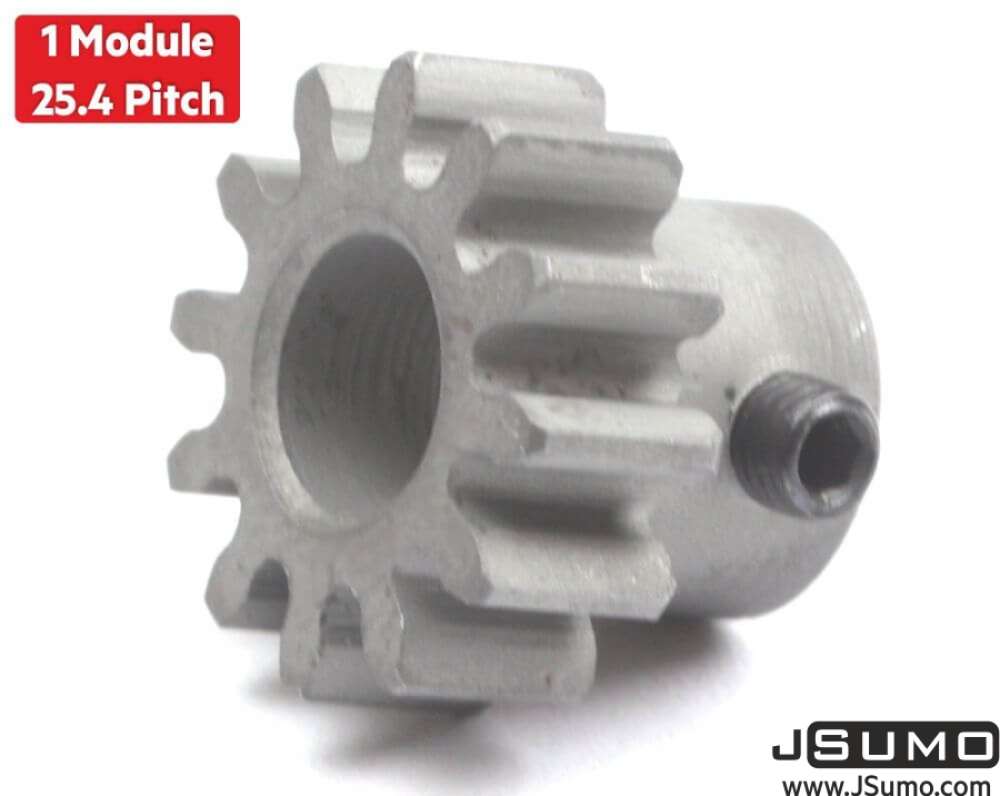 Steel Motor Pinion Gear (1 Module - 12 Tooth)