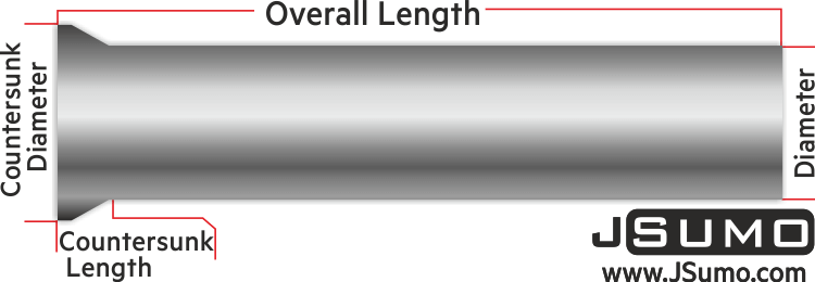 Processed Steel Shaft Ø8mm Diameter 81mm Length