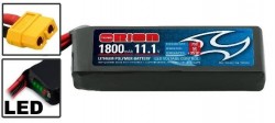 TEAM ORION - Team Orion 11.1V 1800 mAh 75C 3S1P Lipo Battery