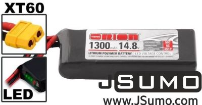 TEAM ORION - Team Orion 14.8V 1300 mAh 50C XT60 4S1P Lipo Battery