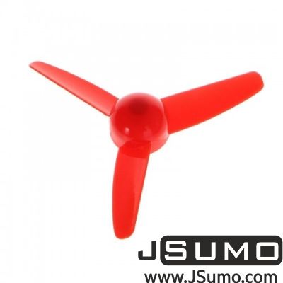 Jsumo - Three Leaf Propeller 8cm Diameter Red - Ø80mm
