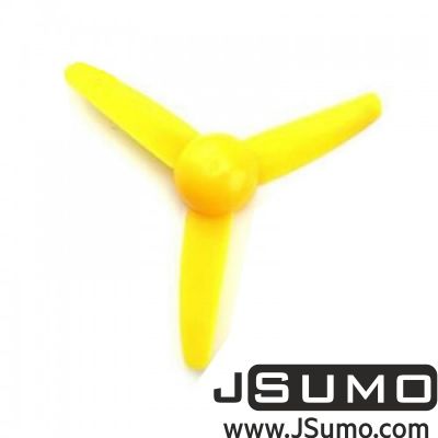  - Three Leaf Propeller 8cm Diameter Yellow - Ø80mm