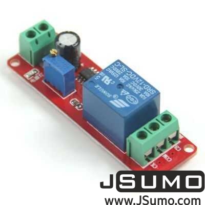 Jsumo - Timed Single Relay Card - 12V Delay-Off Relay Module