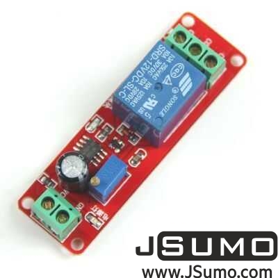 Jsumo - Timed Single Relay Card - 12V Delay-Off Relay Module (1)
