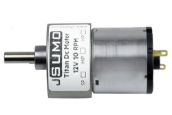 Titan 12V 10 Rpm Geared Dc Motor - Thumbnail