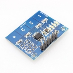 TTP224 4-Channel Capacitive Touch Sensor Module - Thumbnail