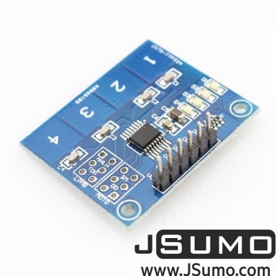 Jsumo - TTP224 4-Channel Capacitive Touch Sensor Module
