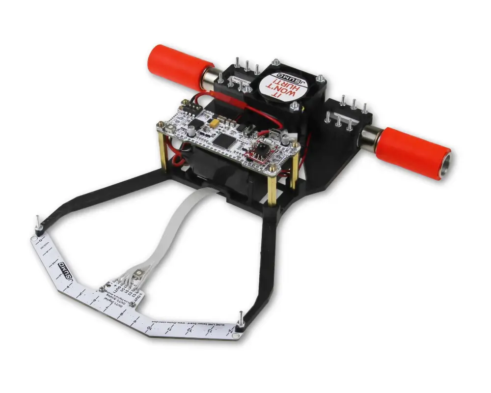  - XPULSE Advanced Line Follower Robot (Assembled, 16 Sensored with Start Stop Module & Fan, PD Control)