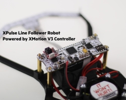 XPULSE Advanced Line Follower Robot (Assembled, 16 Sensored with Start Stop Module & Fan, PD Control) - Thumbnail